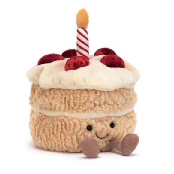 Jellycat Amuseable Birthday Cake with JellyCat Bag! BNWT - Picture 1 of 2